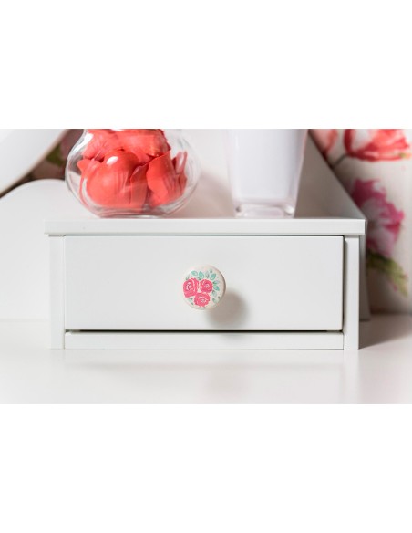 Blister con 4 pomos redondos para mueble fabricado en zamak estilo decorativo mod. m4 ø33mm rei