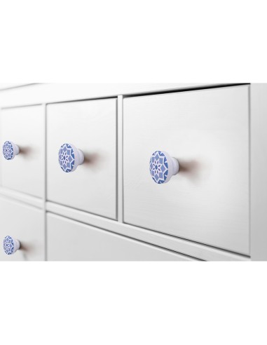 Blister con 4 pomos redondos para mueble...