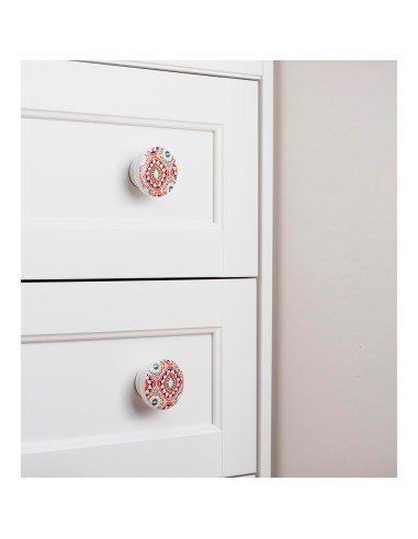 Blister con 2 pomos redondos para mueble...