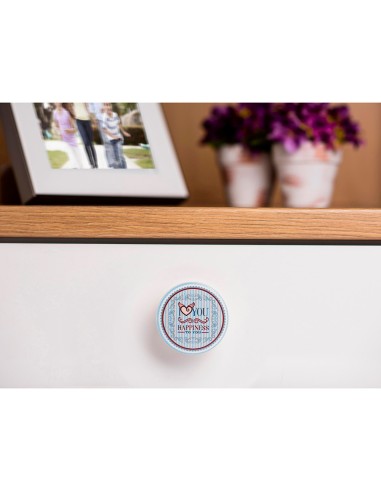 Blister con 4 pomos redondos para mueble...