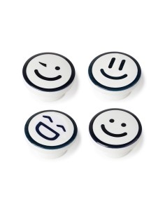 Blister con 4 pomos redondos para mueble fabricado en madera acabado decorativo mod. m9 ø38mm rei