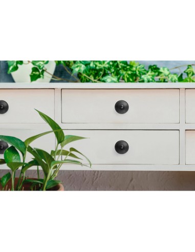 Blister con 4 pomos redondos para mueble...