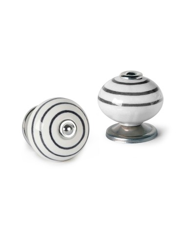 Blister con 4 pomos redondos para mueble...