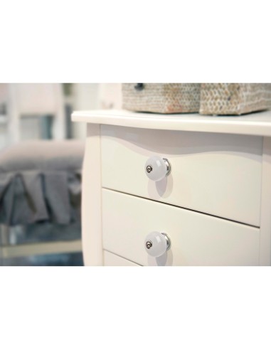 Blister con 4 pomos redondos para mueble...