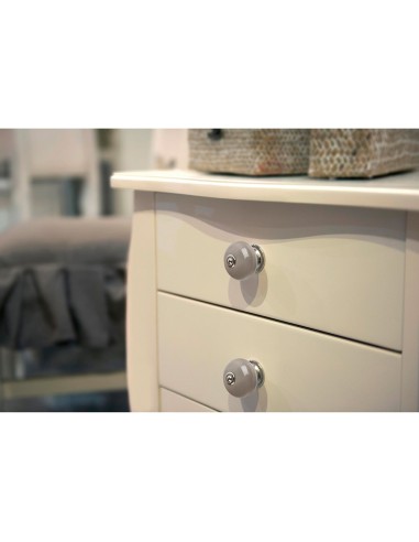 Blister con 4 pomos redondos para mueble...