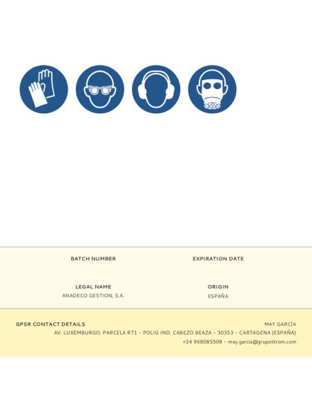 Taco abrasivo profesional grano grueso 36g