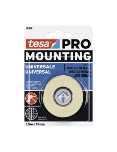Cinta doble cara mounting pro universal. 1.5 m x 19 mm