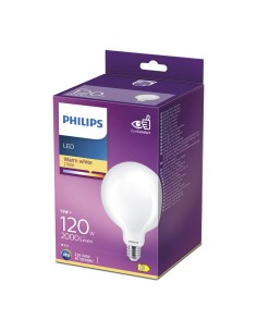 Bombilla globo led e27 13 w 2000 lm 2700 k luz calida ø12,4 x 17,7 cm 2
