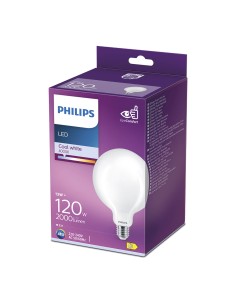 Bombilla globo led e27 13 w 2000 lm 4000 k luz dia ø12,4 x 17,7 cm 2