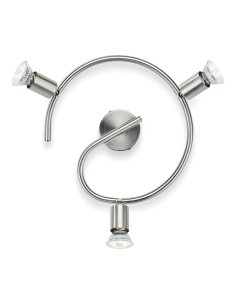 Foco 3 elementos limbali gu10 (bombilla no incluida) color cromo mate ø29 x 13 cm 2