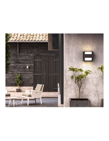 Aplique led modelo arbour 2 x 4,5 w 800 lm 4000 k