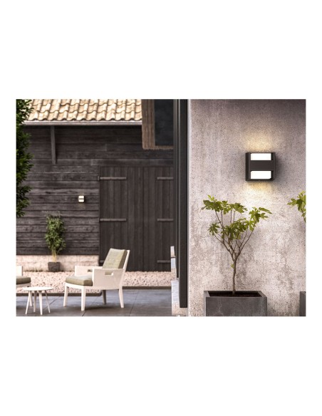 Aplique led modelo arbour 2 x 4,5 w 800 lm 4000 k