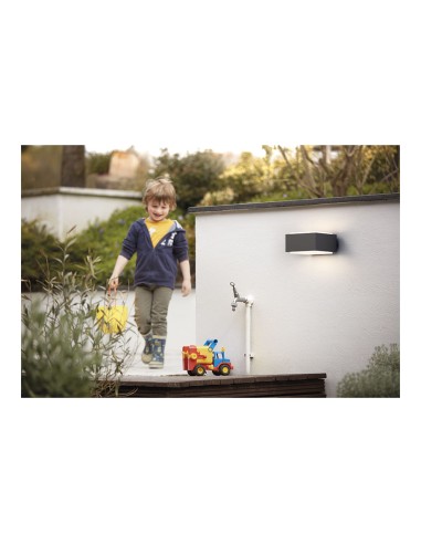 Aplique pared, exterior, hedgehog, antracita,...