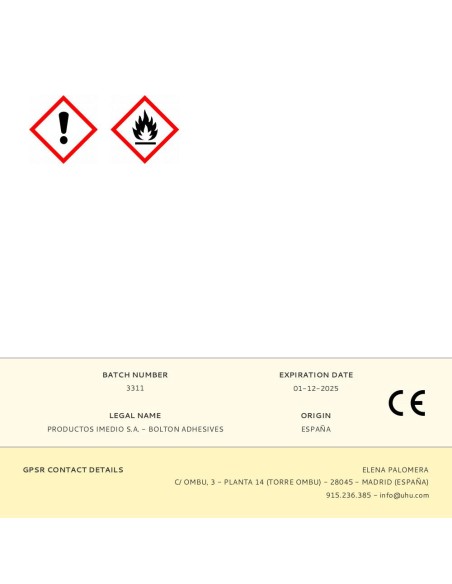 Griffon adhesivo de pvc gel 125ml ref. 6112096