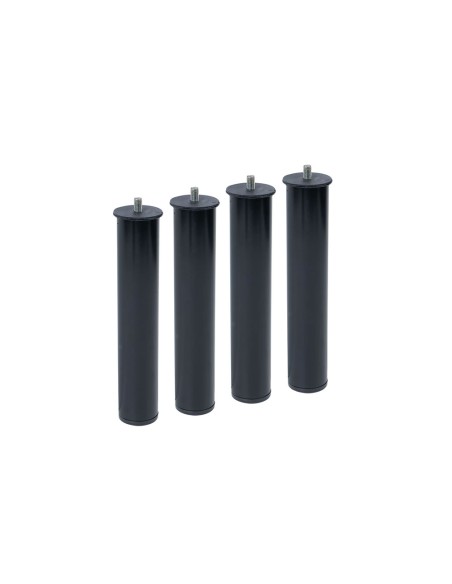 Juego 4 patas canape pt26 ø50 x 270 mm sin rueda, negro 96406 micel