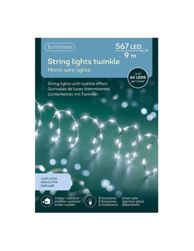 Guirnalda micro led extra dense luz fria...