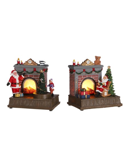 Chimenea decorativa papa noel modelos surtidos
