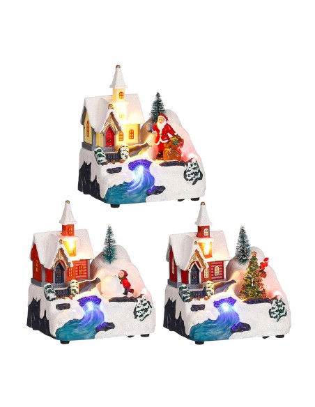 Escena navideña iglesia modelos surtidos