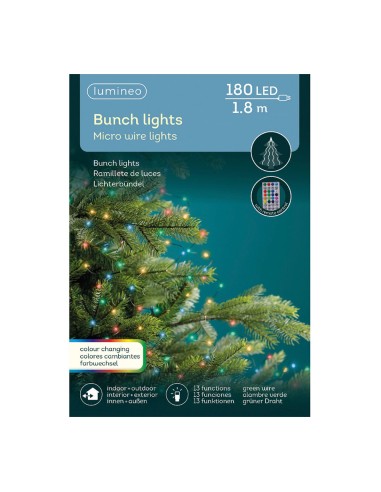 Guirnalda microled multicolor 180 leds 6,8m