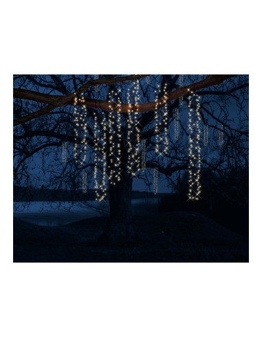 Cortina cascada ideal para árboles con 8...