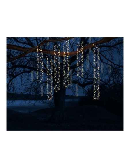 Cortina cascada ideal para árboles con 8 funciones 200cm 480 leds