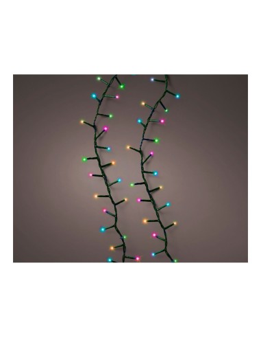 Guirnalda led compact parpadeante multicolor pastel 750 leds cable verde 21m