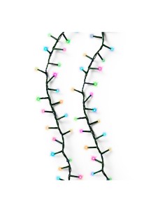 Guirnalda led compact parpadeante multicolor pastel 750 leds cable verde 21m 2