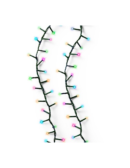 Guirnalda led compact parpadeante multicolor pastel 750 leds cable verde 21m