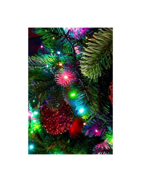 Guirnalda led compact parpadeante multicolor pastel 750 leds cable verde 21m