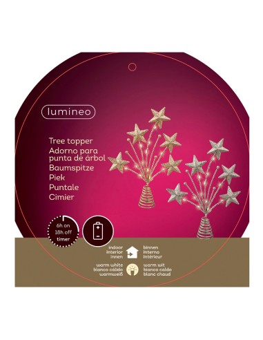 Adorno para copa árbol de navidad estrella...