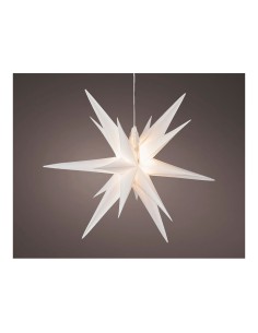 Estrella blanca iluminada ø40x40cm 6 leds