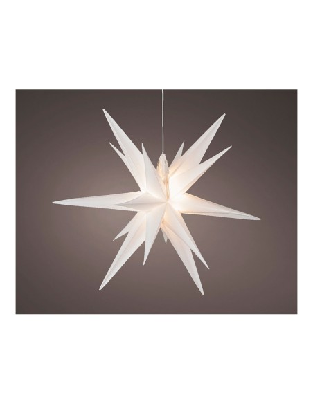 Estrella blanca iluminada ø40x40cm 6 leds