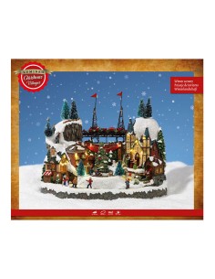 Pueblo navideño 25,5x39x31,5cm 25 leds 2