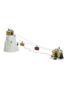 Escena navideña aventuras en la nieve 31,5x32,5x53cm 16 leds