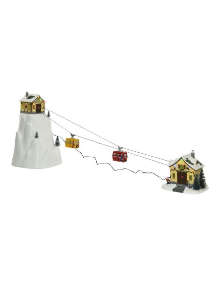 Escena navideña aventuras en la nieve 31,5x32,5x53cm 16 leds