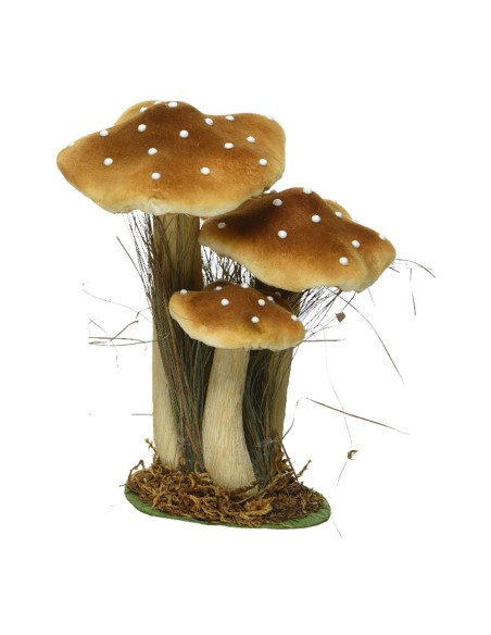 Conjunto 3 setas sobre musgo 14x18x26cm colores/modelos surtidos