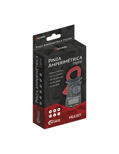 Pinza amperimétrica multifunción 400a ca mul021...