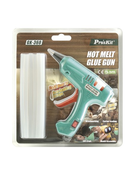 Pistola de pegamento por fusión 20w hrv8959 proskit