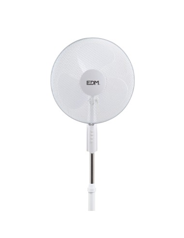 Ventilador de pie, blanco, potencia 45 w, aspas...