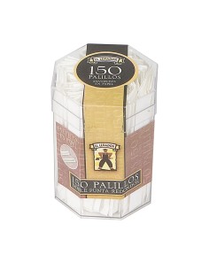 Cubilete plástico de 150 unid. palillos redondos el leñador (bandeja de 12 unid.)