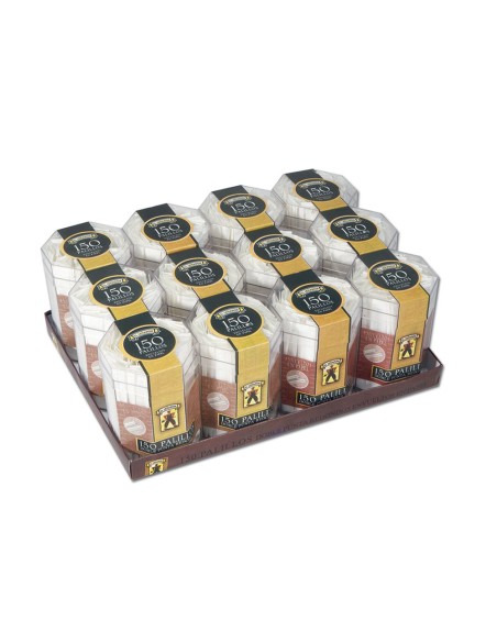 Cubilete plástico de 150 unid. palillos redondos el leñador (bandeja de 12 unid.)