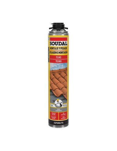 Espuma para teja pistola gris 750 ml