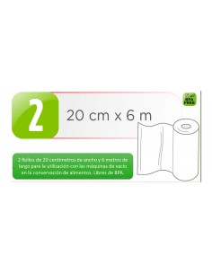 Rollos de conservación al vacío 20 x 600 cm, 2 uds 2