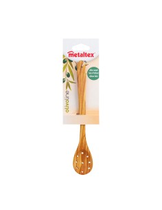 Cuchara para aceitunas de madera de olivo 21 cm 2