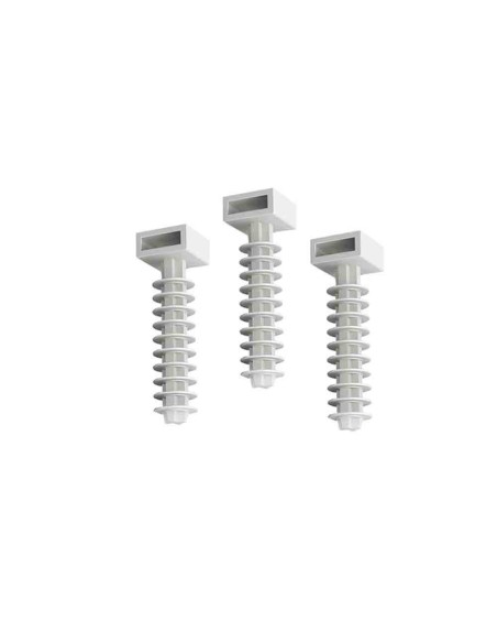 Taco para brida n°8 blanco 100 unid.