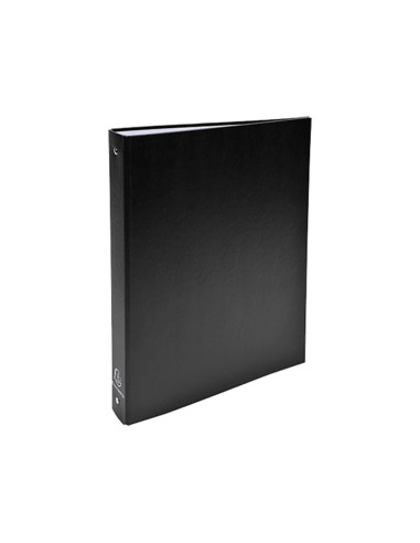 Carpeta de 4 anillas 30 mm redondas dina4 forrada negra
