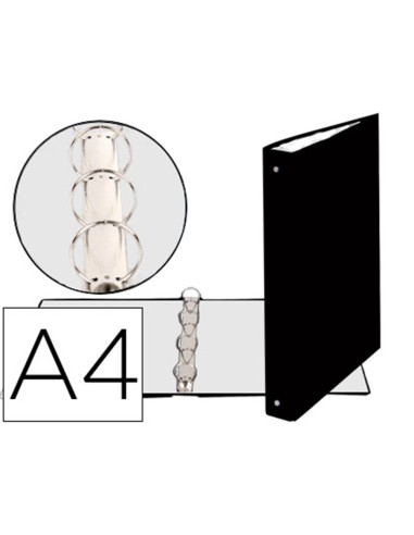 Carpeta de 4 anillas 30 mm redondas dina4...