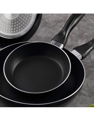 Set 3 sartenes aluminio prensado apto para...