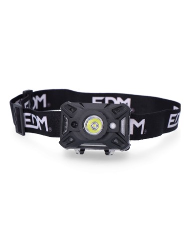 Linterna de cabeza led con interruptor y sensor...