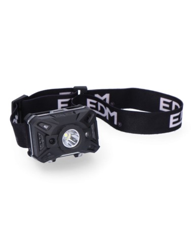 Linterna de cabeza led con interruptor y sensor...